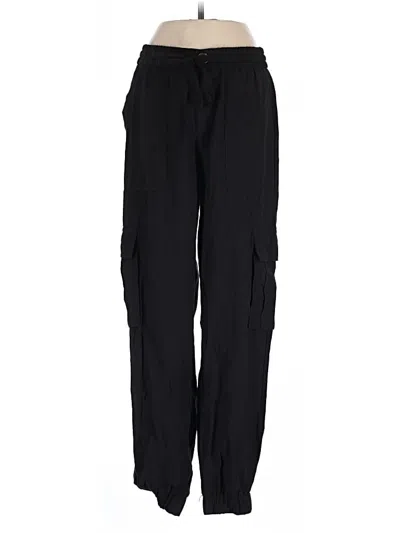 Pre-owned Zara Cargo Pants In Black