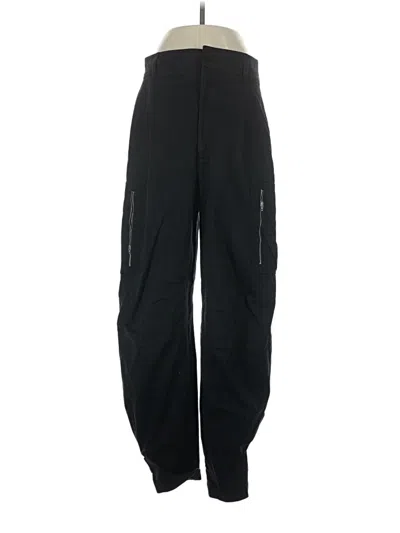 Pre-owned Zara Cargo Pants In Black