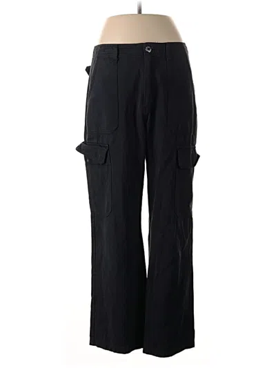 Pre-owned Zara Cargo Pants In Black