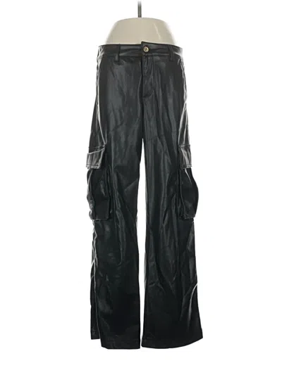 Pre-owned Zara Cargo Pants In Black