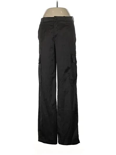 Pre-owned Zara Cargo Pants In Black