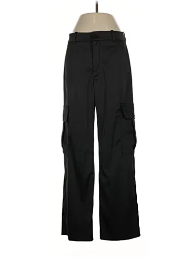 Pre-owned Zara Cargo Pants In Black