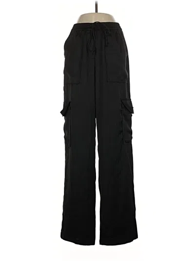 Pre-owned Zara Cargo Pants In Black