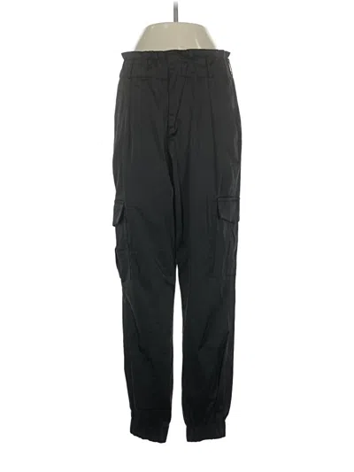 Pre-owned Zara Cargo Pants In Black