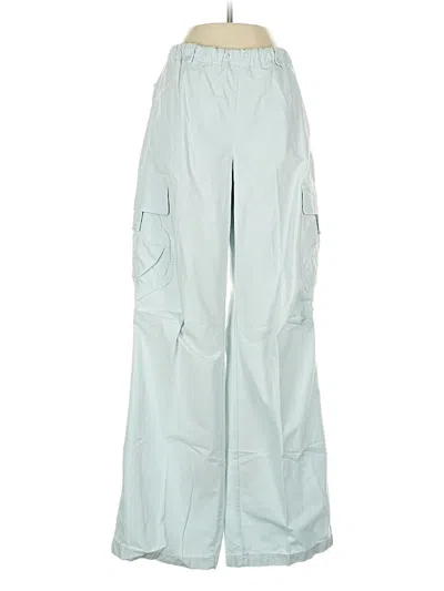 Pre-owned Zara Cargo Pants In Blue