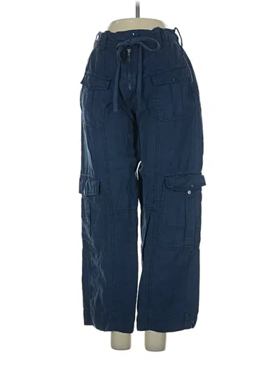Pre-owned Zara Cargo Pants In Blue