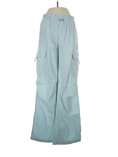 Pre-owned Zara Cargo Pants In Blue