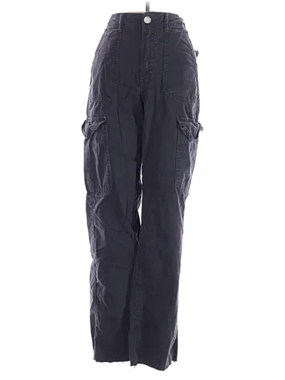 Pre-owned Zara Cargo Pants In Blue