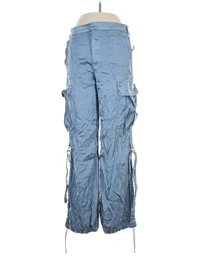 Pre-owned Zara Cargo Pants In Blue