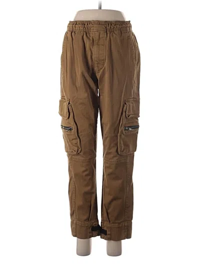 Pre-owned Zara Cargo Pants In Brown