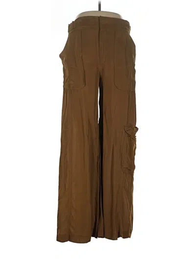 Pre-owned Zara Cargo Pants In Brown