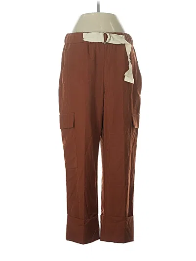 Pre-owned Zara Cargo Pants In Brown