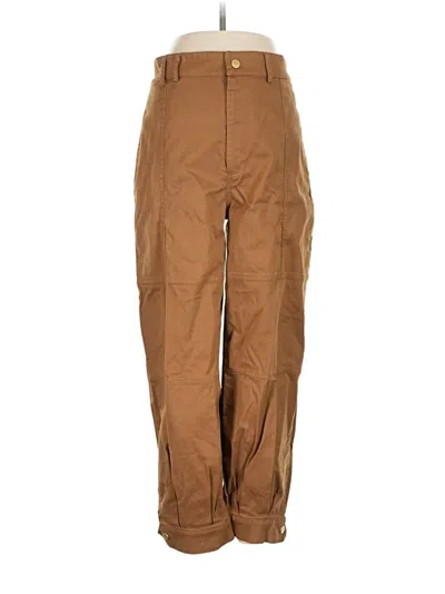 Pre-owned Zara Cargo Pants In Brown