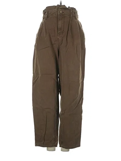Pre-owned Zara Cargo Pants In Brown