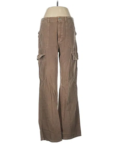 Pre-owned Zara Cargo Pants In Brown