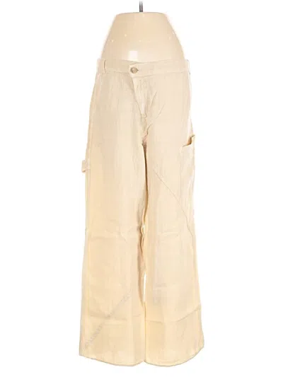 Pre-owned Zara Cargo Pants In Gold
