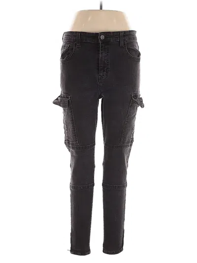 Pre-owned Zara Cargo Pants In Gray