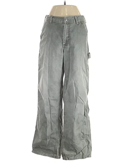 Pre-owned Zara Cargo Pants In Gray