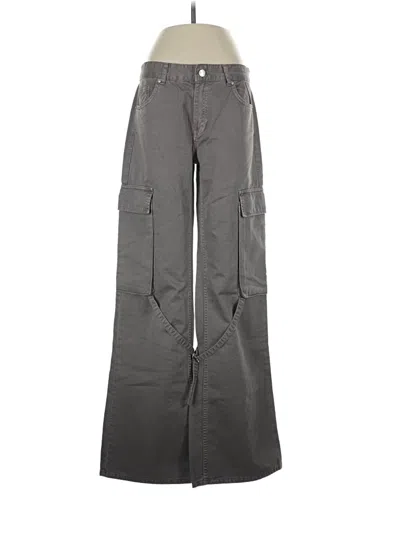 Pre-owned Zara Cargo Pants In Gray
