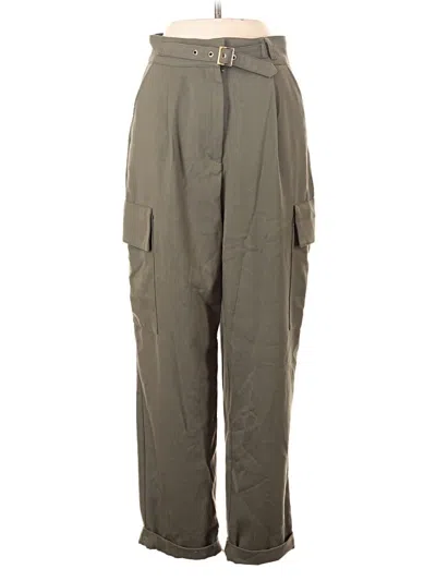 Pre-owned Zara Cargo Pants In Gray