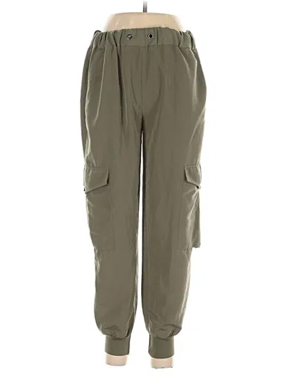 Pre-owned Zara Cargo Pants In Green