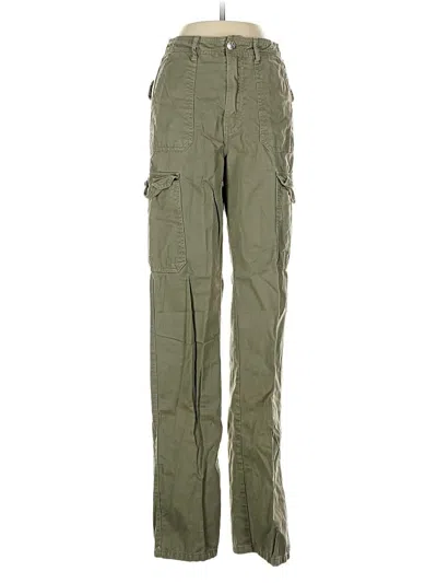 Pre-owned Zara Cargo Pants In Green