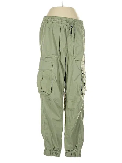 Pre-owned Zara Cargo Pants In Green