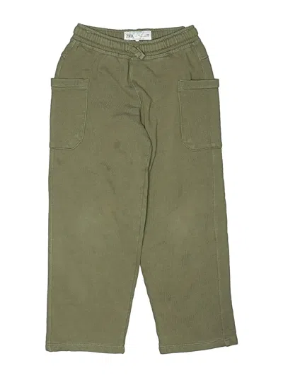 Pre-owned Zara Kids' Cargo Pants In Green
