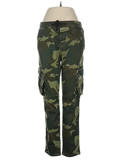 Pre-owned Zara Cargo Pants In Green