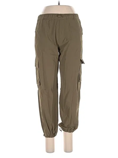 Pre-owned Zara Cargo Pants In Green