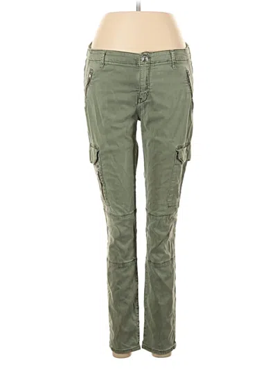 Pre-owned Zara Cargo Pants In Green
