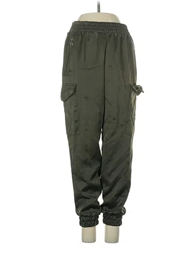 Pre-owned Zara Cargo Pants In Green