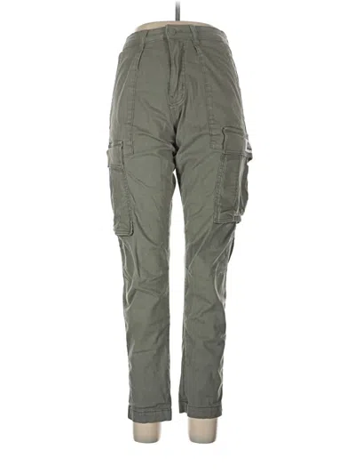Pre-owned Zara Cargo Pants In Green