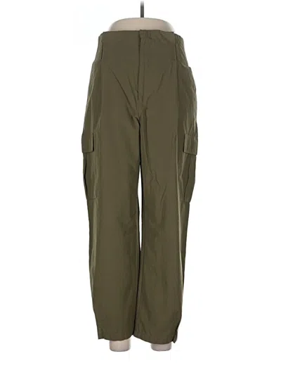 Pre-owned Zara Cargo Pants In Green