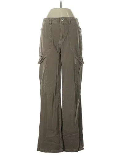 Pre-owned Zara Cargo Pants In Green