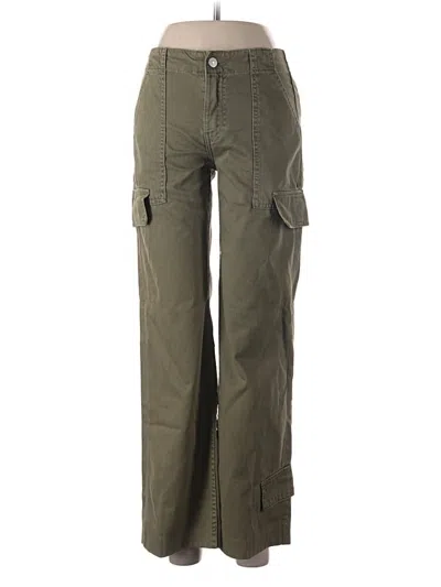 Pre-owned Zara Cargo Pants In Green