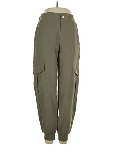 Pre-owned Zara Cargo Pants In Green