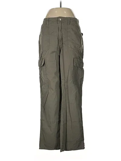 Pre-owned Zara Cargo Pants In Green