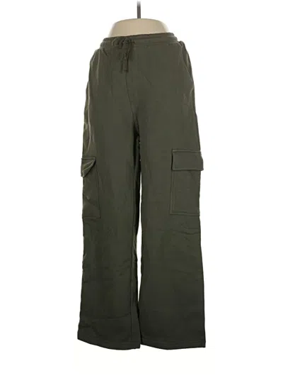 Pre-owned Zara Cargo Pants In Green