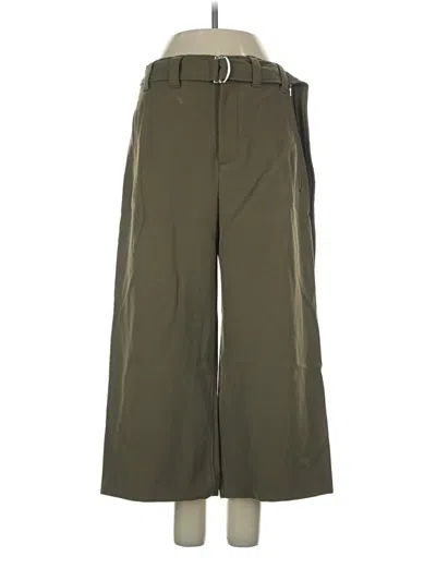 Pre-owned Zara Cargo Pants In Green