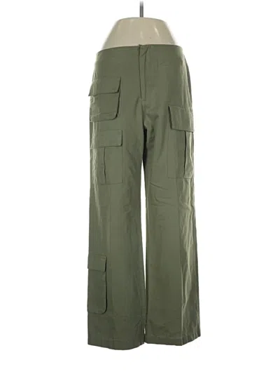Pre-owned Zara Cargo Pants In Green