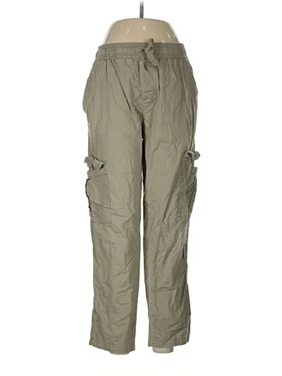 Pre-owned Zara Cargo Pants In Green