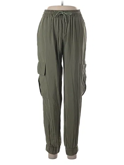 Pre-owned Zara Cargo Pants In Green