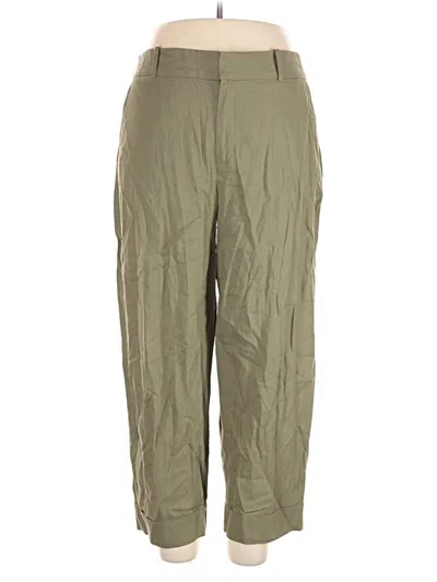 Pre-owned Zara Cargo Pants In Green