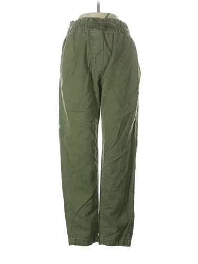Pre-owned Zara Cargo Pants In Green