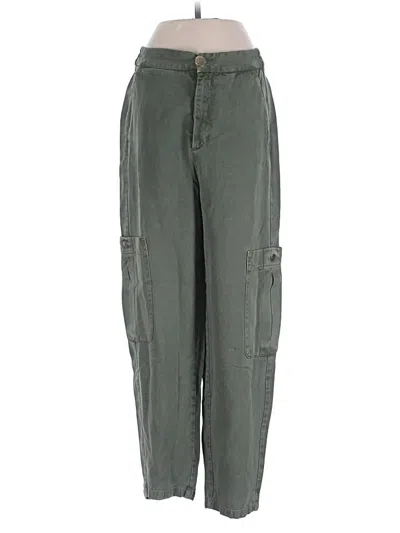 Pre-owned Zara Cargo Pants In Green