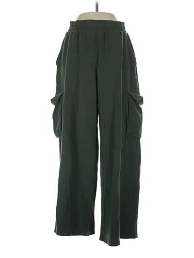 Pre-owned Zara Cargo Pants In Green
