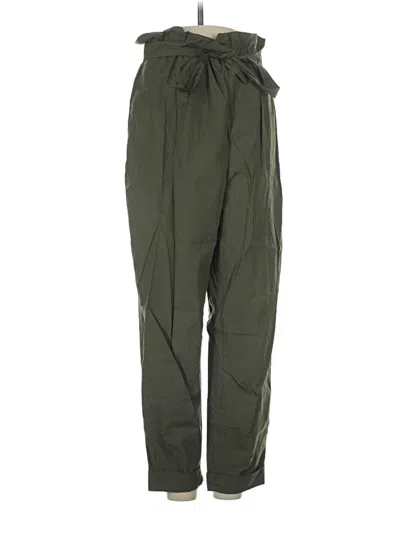 Pre-owned Zara Cargo Pants In Green