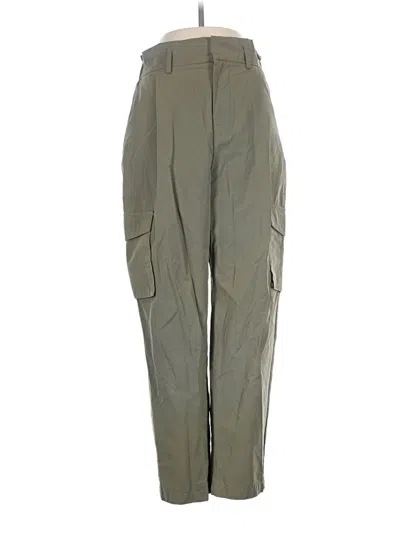 Pre-owned Zara Cargo Pants In Green