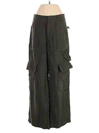 Pre-owned Zara Cargo Pants In Green